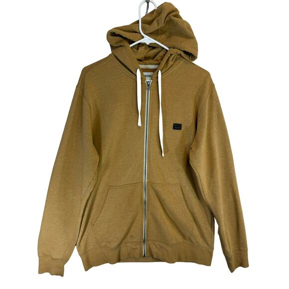 Billabong All Day Hoodie Mens Brown Full Zip Hooded Sweatshirt size L - Picture 1 of 6